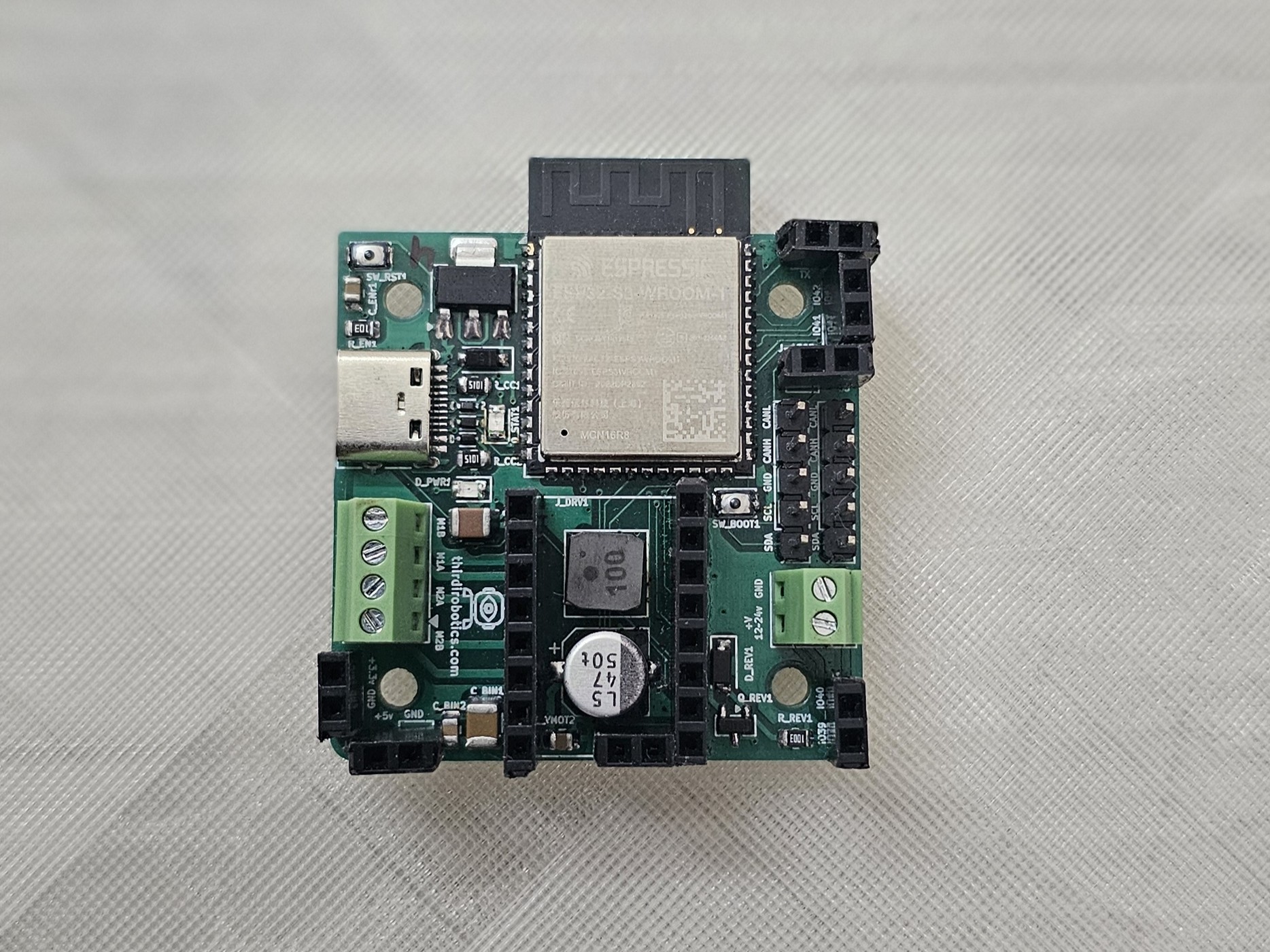 Stepper motor controller – top view